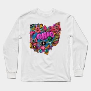 OHIO DOODLES Long Sleeve T-Shirt